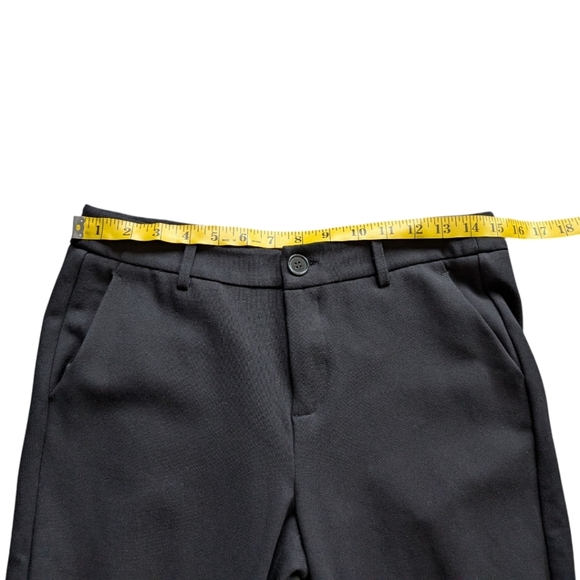 Esqualo Trouser Slanted Pocket Knit Black Button Closure Women's size Medium - Picture 7 of 15